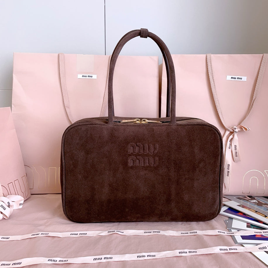 Premium suede miu çanta