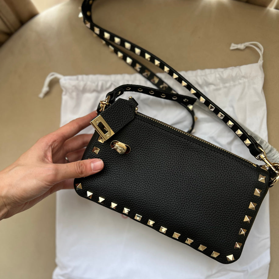 Rockstud siyah çanta