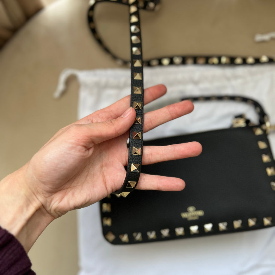 Rockstud siyah çanta