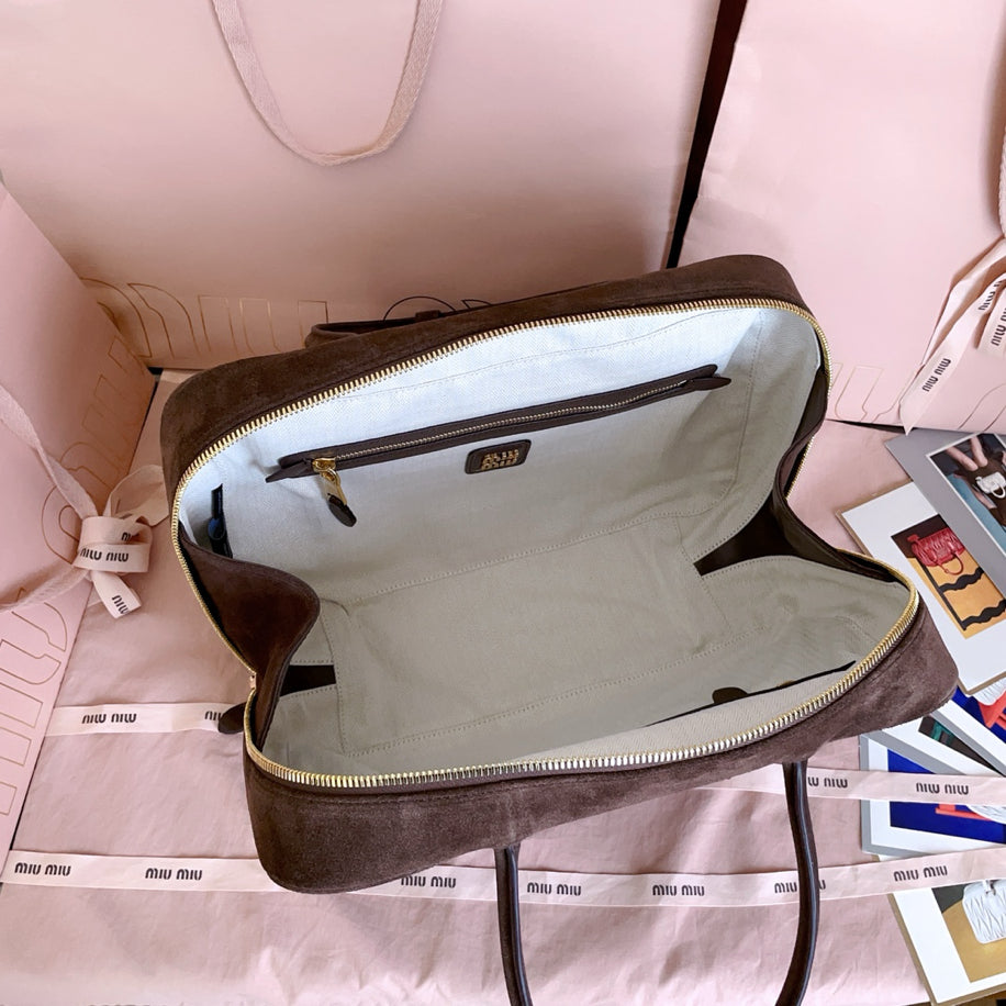 Premium suede miu çanta