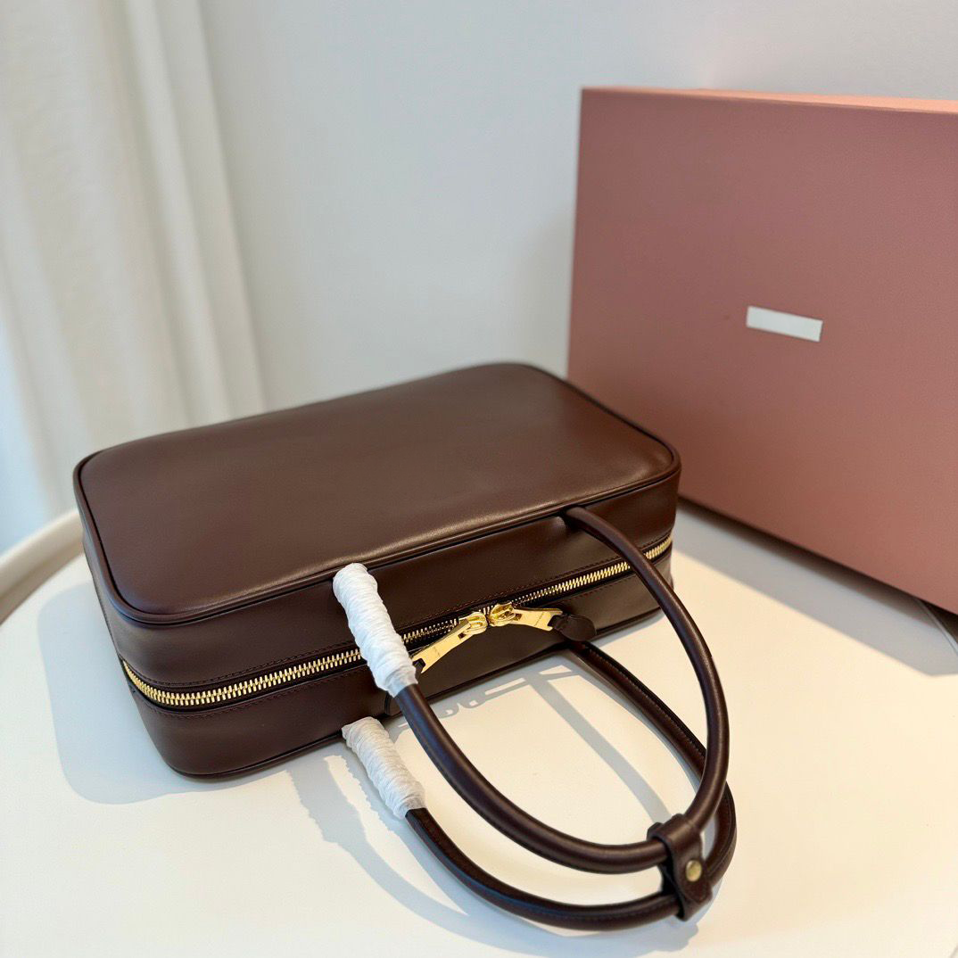 Krem Kanvas Deri El Çantası