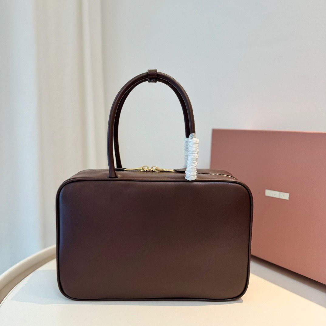 Krem Kanvas Deri El Çantası