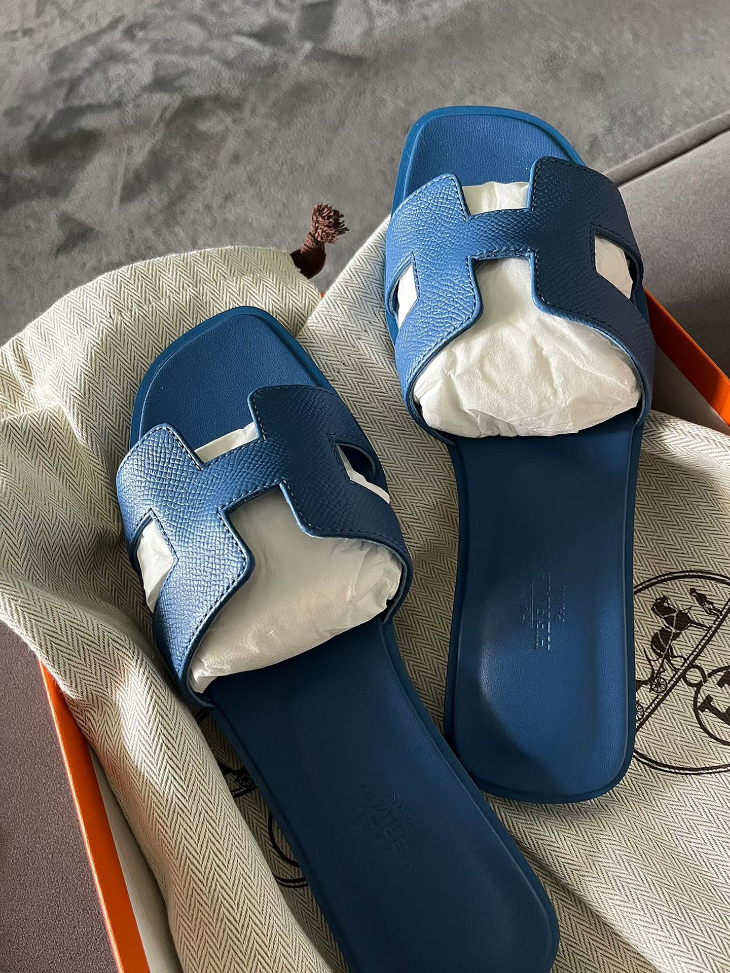 Hrmes oran sandal Lacivert