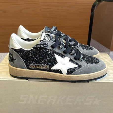Golden sneakers