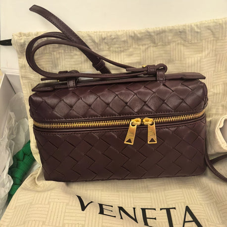 Premıum Bottega case çanta bordo