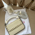 Rockstud bej çanta