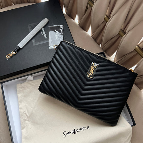 Matelasse medium clutch